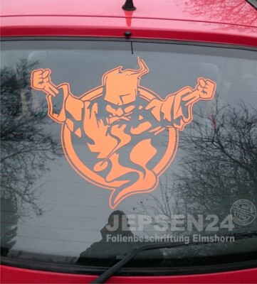 Thunderdome CARTATTOO Autoaufkleber 50x41cm für Heckscheibe - Farbauswahl 