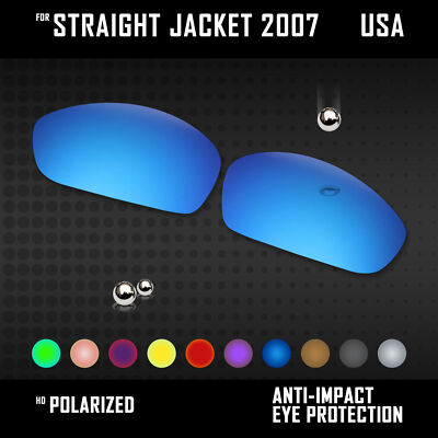 Anti Scratch Lot Polarized Replacement Lenses for-Oakley Straight Jacket 2007