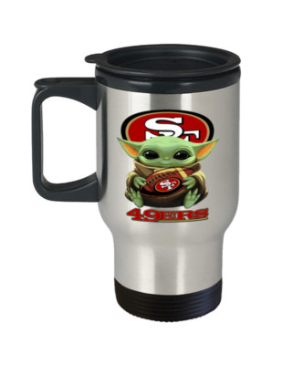 San Fransisco 49ers Fan NFL Star Wars Team Yoda Funny 49ERS Travel Coffee Mug