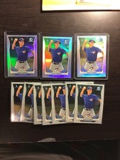 2014 bowman chrome refractors lane thomas 10 card lot