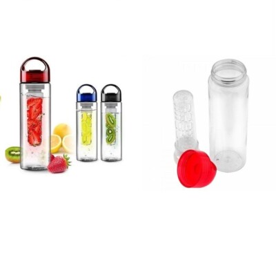 Sehr robuste Infuser Sport Wasserflasche auslaufsicher Trinkflasche Flip Cap Flasche