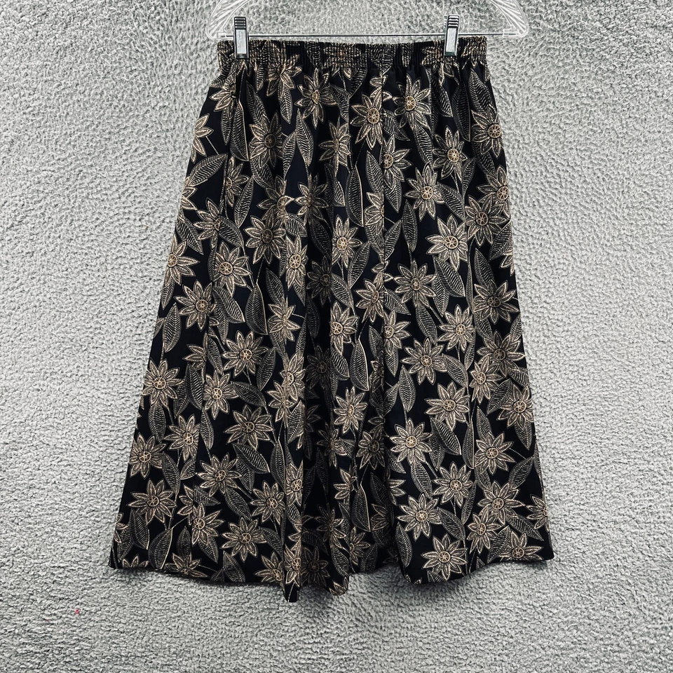 Mujer Falda Midi Mediana Boho Cottagecore Prairie Línea A Fluido Marrón Neutro Foto 2 de 4