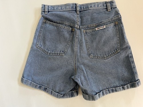 Vintage 90’s Disney Mickey & Co. Embroidered Denim Jean Shorts Kids 14 Tag - Picture 6 of 11