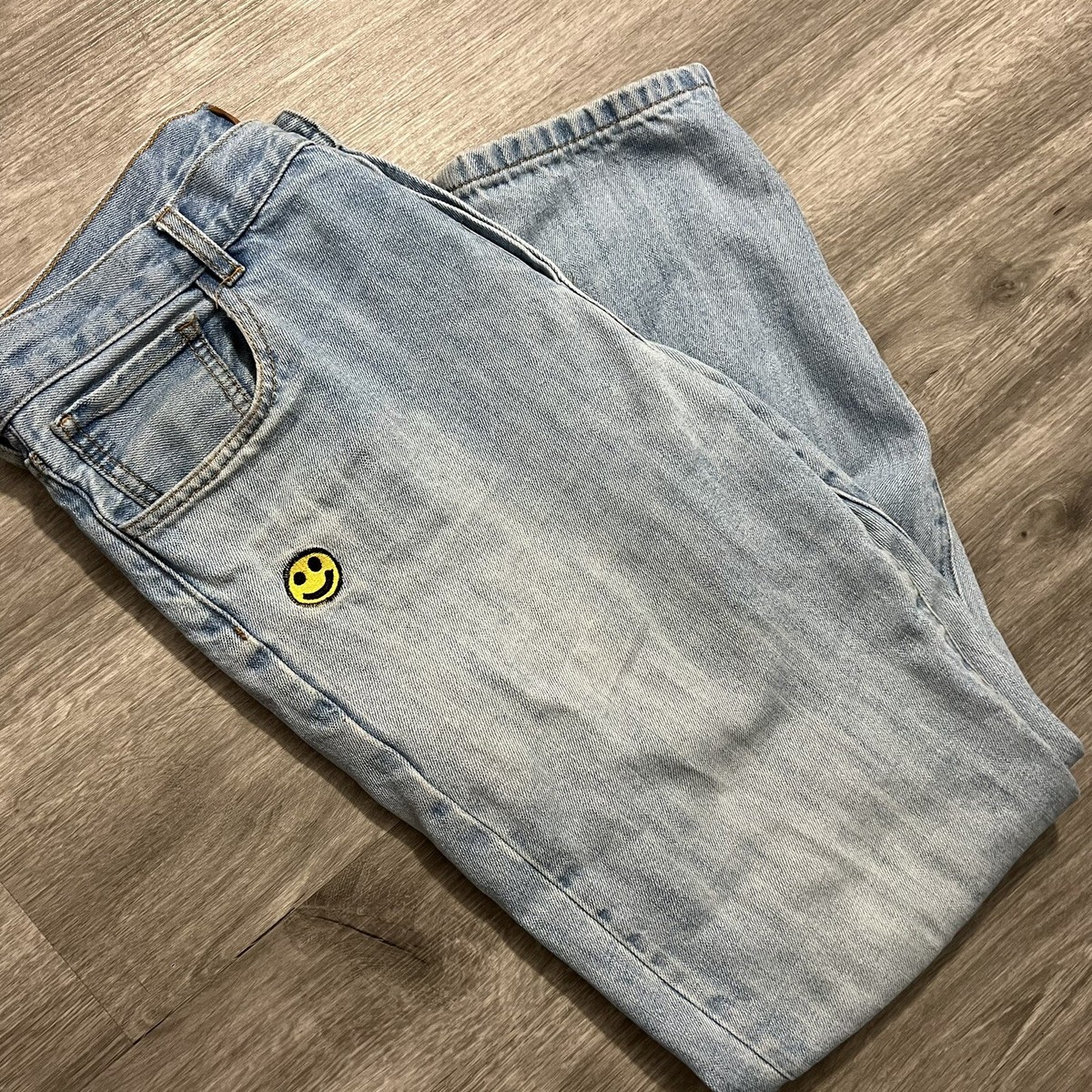 golf wang クロコダイルデニム Golf Wang Smiley Face Denim Jeans Size 32 | eBay