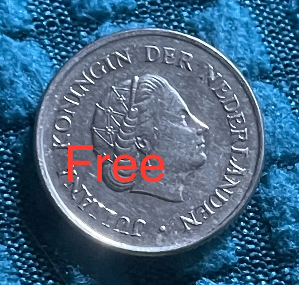 1967 1968 Netherland 1 gulden, Edge Description "GOD* ZIJ* MET* ONS" FREE 1 COIN - Image 3 of 4