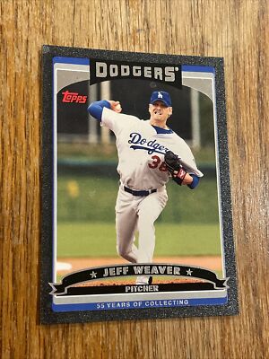Jeff Weaver Los Angeles Dodgers 2006 Topps Black #217 Ser. #d 37