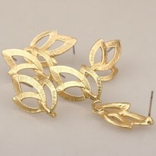 6pc Flowers Base Earrings Connector Hollow Earring Connectors DIY Jewelry Making