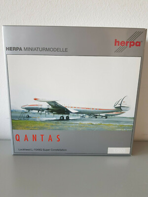 1:200 Herpa Wings Qantas Lockheed L-1049 Super Constellation, Reg. VH-EAE 551588