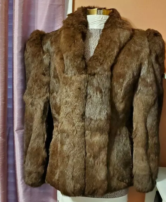 Rabbit fur jacket ebay sale