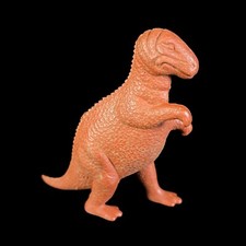 Vintage Nabisco Premium MPC Brown T Rex Plastic Dinosaur Figure