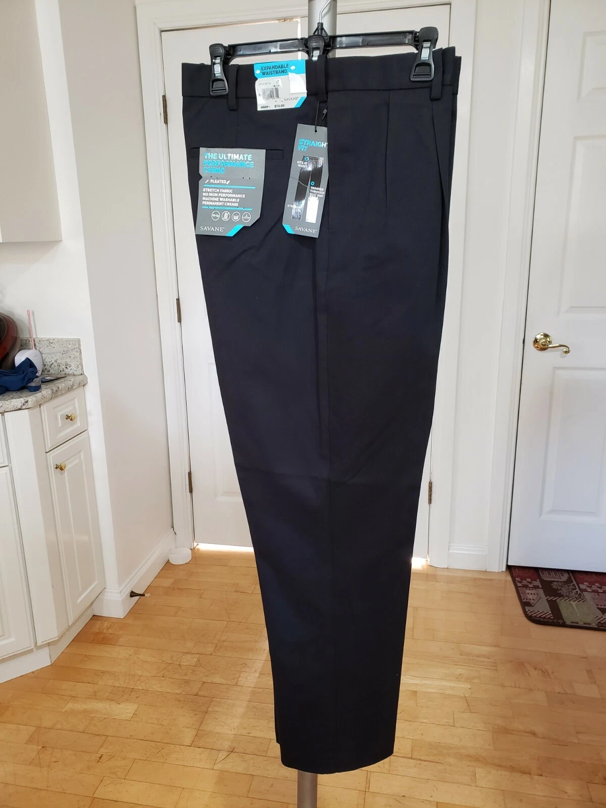 NWT SAVANE THE ULTIMATE PERFORMANCE CHINO CHOOSE YOUR PREFERENCE MSRP $72