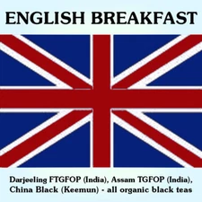 Travelers English Breakfast Organic Black Tea, loose/bulk from $3.75 (1 oz.)