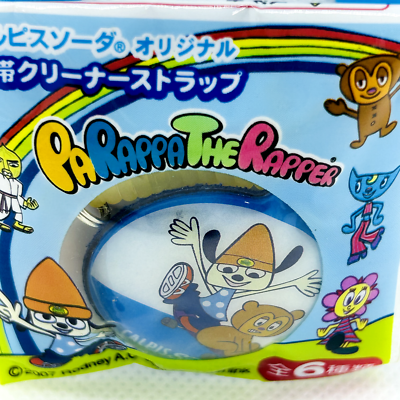 PaRappa the Rapper Calpis Soda Mobile phone cleaner strap 2007