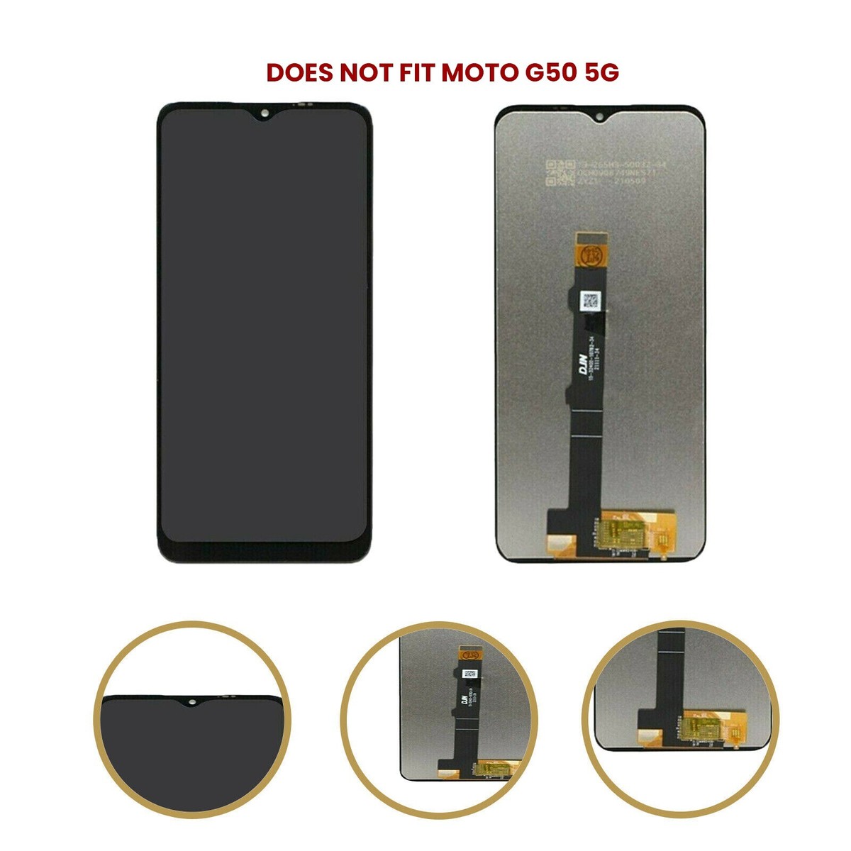 LCD Display Per Motorola Moto G50, Schermo LCD Per Moto G50 XT2137-1 XT2137- 2 6,5" Sostituzione Schermo Touchscreen Digitizer Full Assembly Con Strumenti - Foto 13