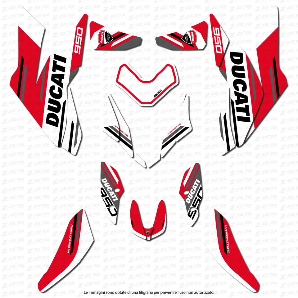 Juego Gráfico para Ducati Hypermotard 950 Foto 2 de 3