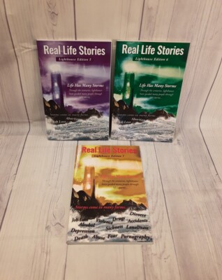 New Real Life Stories - Lighthouse Edition Paperback (Lot Of 3) Editions 5,6 & 7