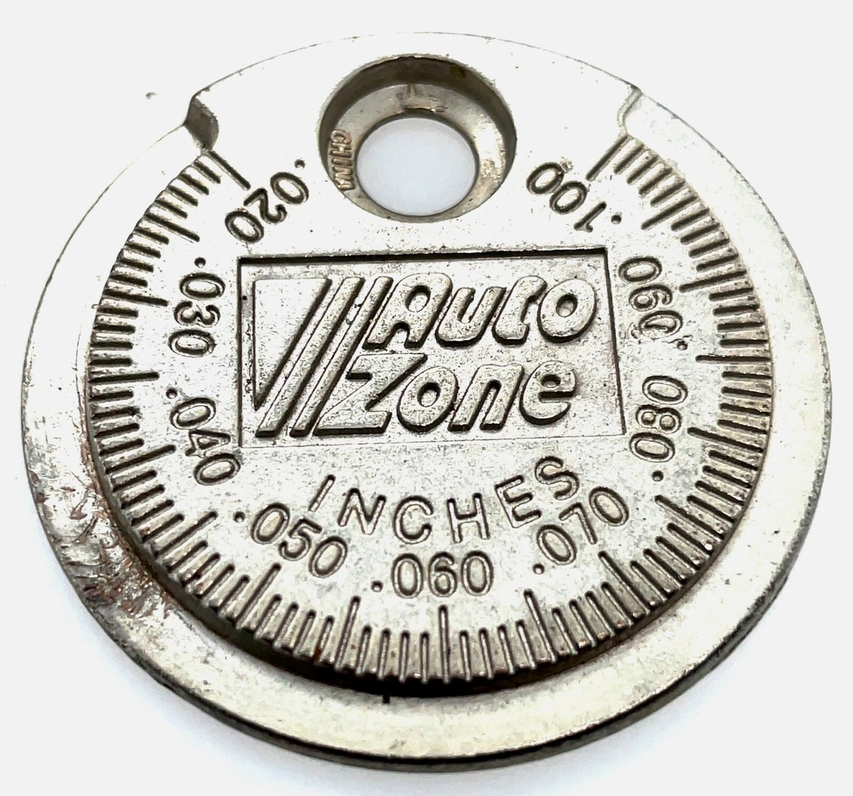 AUTO ZONE SPARK PLUG GAP TOOL NO. 2101 INCHES & MILLIMETERS