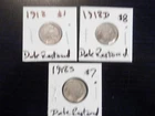 3 DATE RESTORED NICKELS 1918, 1918D, 1918S