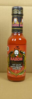 155gr./5.5oz Blazing Hot Pepper Sauce/Sauce Piquante von Baron aus St. Lucia