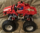 Complete Stickers Lego Technic set 42005  Red Flames Big Wheels Monster Truck
