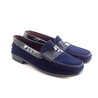 Mocassins Tod's En Suède Bleue Femme Taille EU 38,5 US 8,5 - Photo 1/4