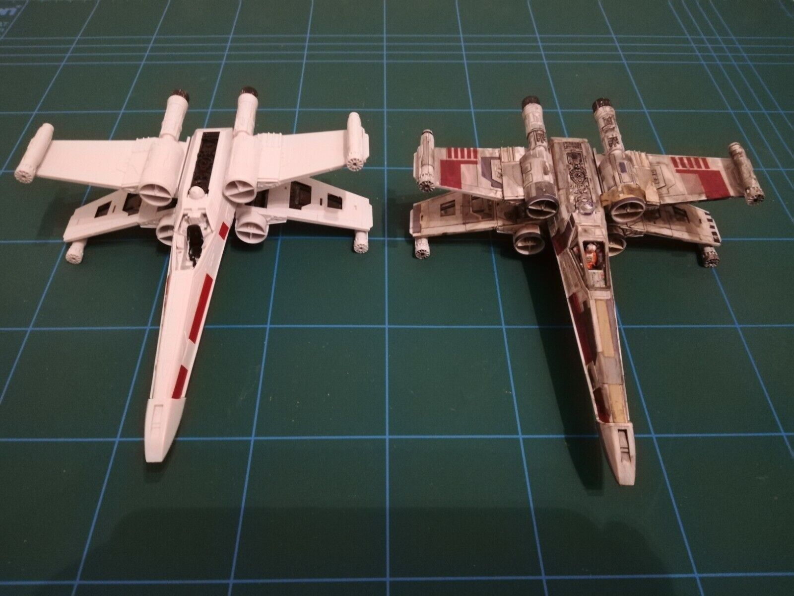 Bandai Star Wars X-Wing 1/72 Model Kit zusammengebaut & bemalt