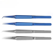Tweezers Fly Line Fingerprint Electronic Components Straight/Curved Tip Tweezers