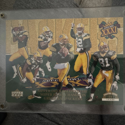 Upper Deck 1997 Packers Super Bowl XXXI Champions Brett Favre Serial #1/20000