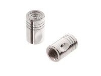 Set: 2X Ventilkappe Pin, Chrom Eloxiert