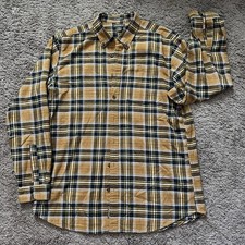 Eddie Bauer Mens Plaid Long Sleeve Flannel Relaxed Fit Button Down Large Tall