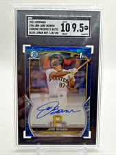 2023 Bowman Chrome Prospect Blue Lunar Crater Jase Bowen Auto /150 SGC 9.5