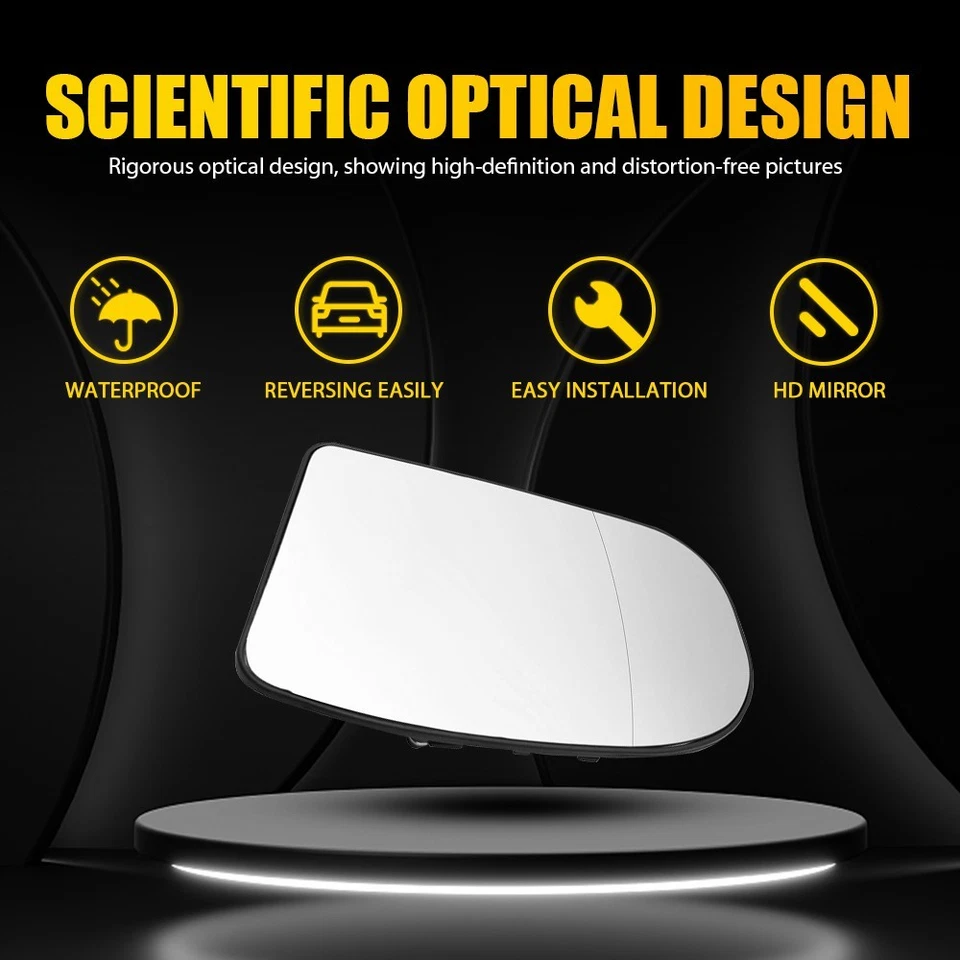 LH Heated Mirror Glass Fit Mercedes Benz C/ E-Class W203 W211 E320G E350 1-10x — 第 3/4 张图片