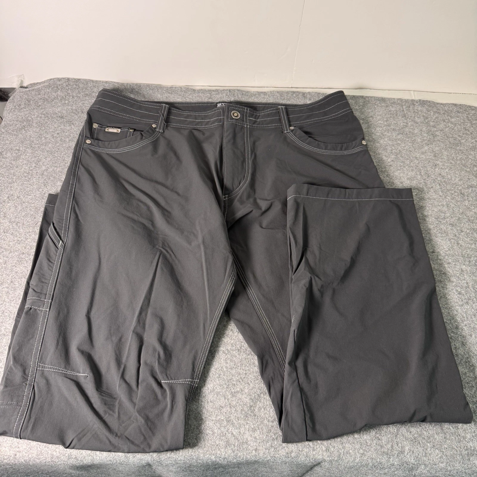 Kuhl Mens Nylon Performance Stretch Pants Size 38x30 Outdoor Hiking Gorpcore