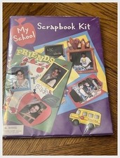 My School Scrapbook Kit NOS 1990s Paper Stickers Photo Frames Memories