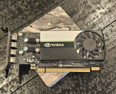 NVIDIA T1000 4GB GDDR6 - PCIe 3.0 x16 - 4x mDP - SFF Bracket - Fully Tested