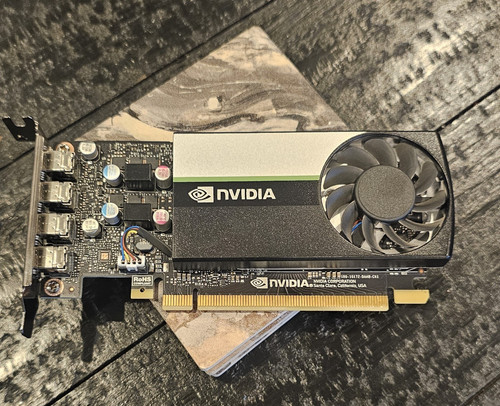 NVIDIA T1000 4GB GDDR6 - PCIe 3.0 x16 - 4x mDP - SFF Bracket - Fully Tested