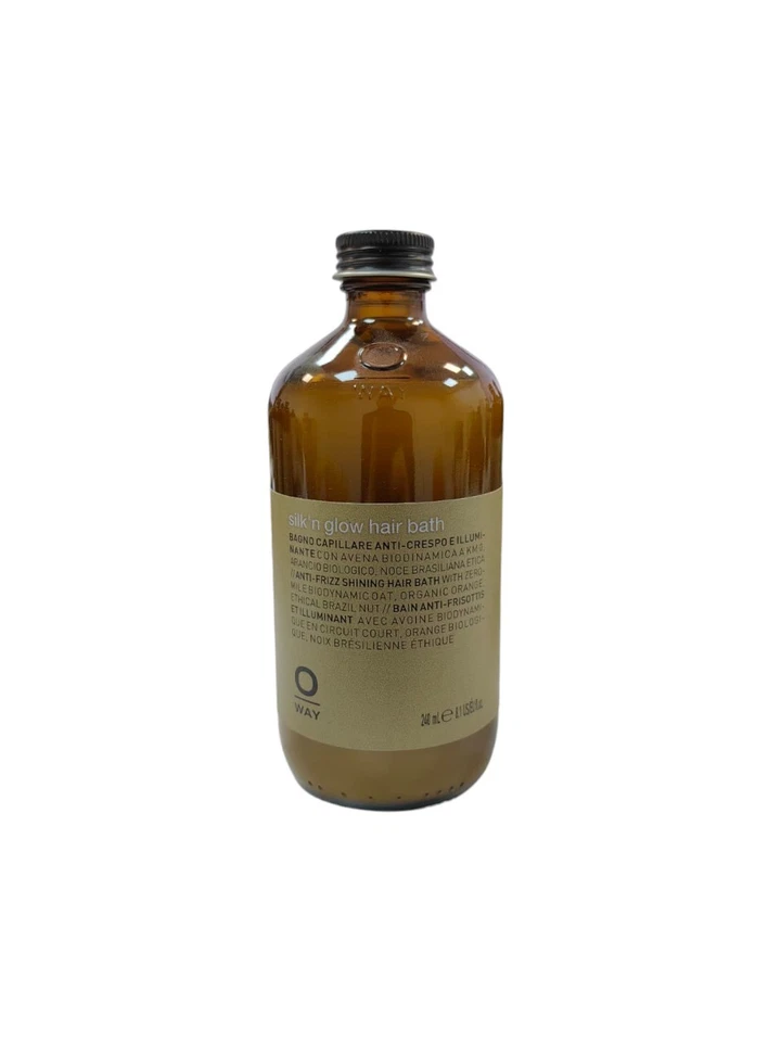 Oway Silk'n Glow Hair Bath Glättendes Shampoo für krauses, trockenes Haar 240ml