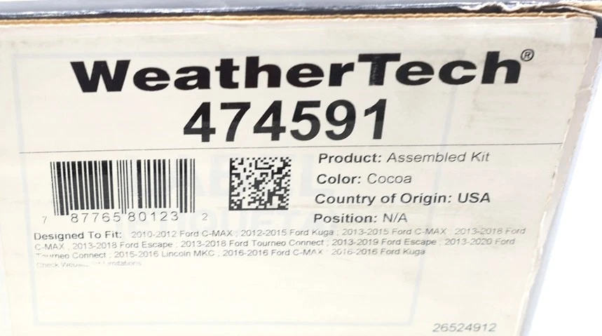 NUEVO Juego de alfombrillas delanteras WeatherTech FloorLiner Cocoa 474591 Ford C-Max 2013-2018 Foto 3 de 4