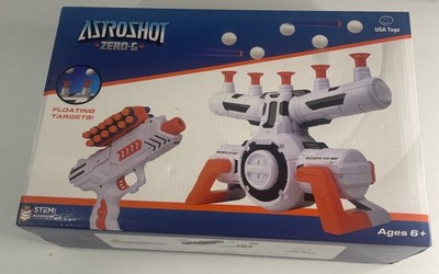 USA Toyz ASTROSHOT Zero-G Shooting Game Floating Hovering Ball Dart Blaster NIB