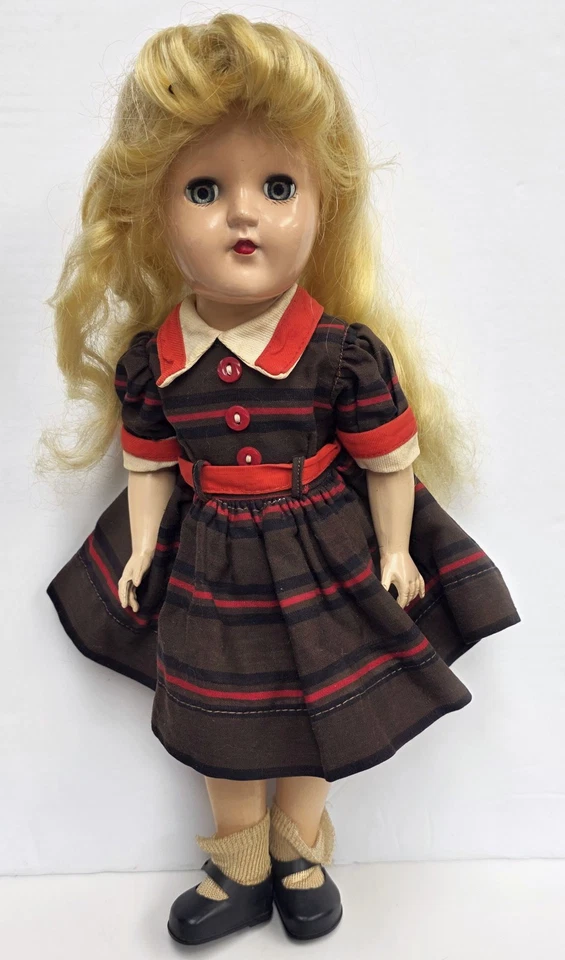 De Colección P-90 Ideal Muñeca Vestido Adjunto Slip y Negro Mkd Vinilo Zapatos Sox Toni Betsy Foto 3 de 4