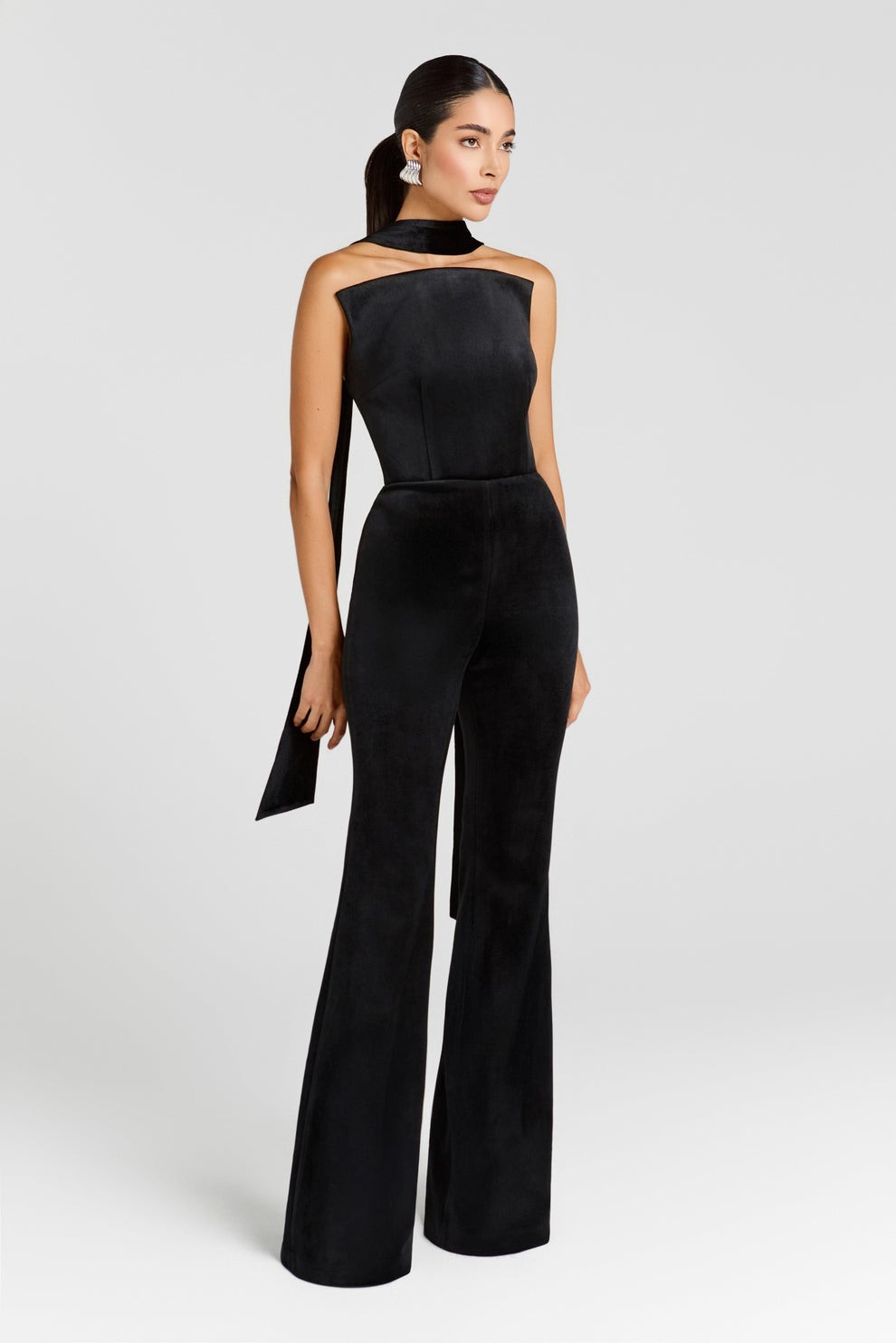 NADINE MERABI TALIA JUMPSUIT IN BLACK SIZE S / UK 8 *RRP £375 image 3