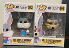 ​Funko Pop Looney Tunes 80th Bugs Bunny as Superman,Wile E Coyote As Cyborg Lot