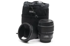 Canon EF-S 15-85mm F3.5-5.6 IS USM Wide Zoom Lens APS-C Excellent+ Hood + Case