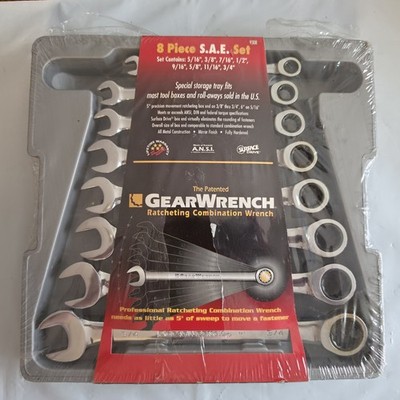 NEW!! 8pc S.A.E. COMBINATION GEARWRENCH SET pt# 9308