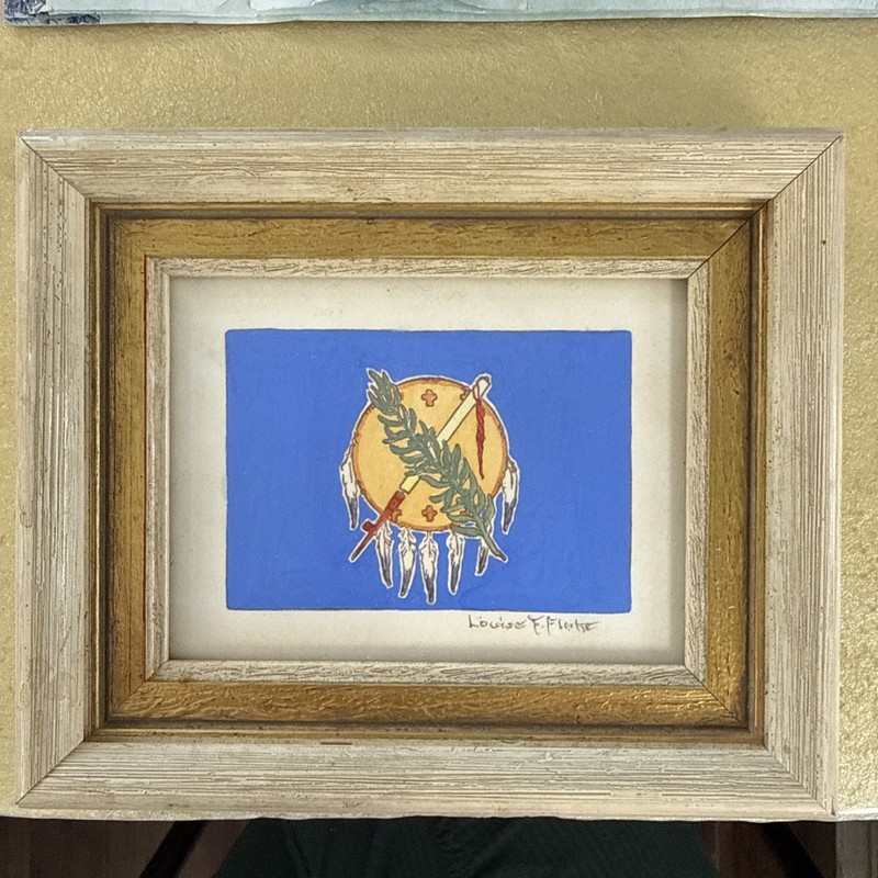 Orginal Design For Oklahoma’s Official Flag Signed By Louise F Fluke