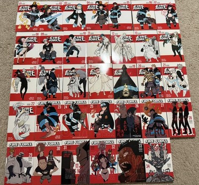 Fire Force Manga Complete English Series Volumes 1-34 by Atushi Okubo