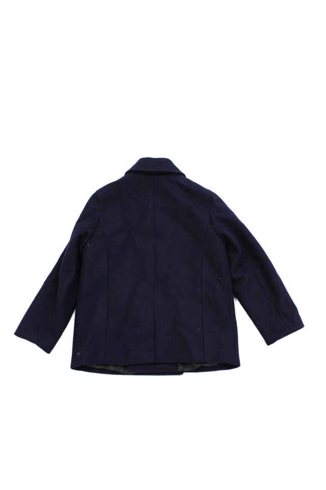 Chaqueta Crewcuts Niños Lana Cuello Abotonada Doble Pecho Azul Talla 4-5 Foto 3 de 4