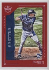 2021 Panini Diamond Kings Short Print Red Framed Evan White #152 0w7
