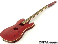 Fender Flame Maple Top Telecaster Tele BODY & NECK FMT Set Neck Crimson Red.