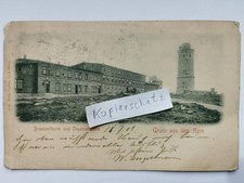 AK Brockenthurm und Observatorium Gruss aus dem Harz gel. 18.07.1902 Wien